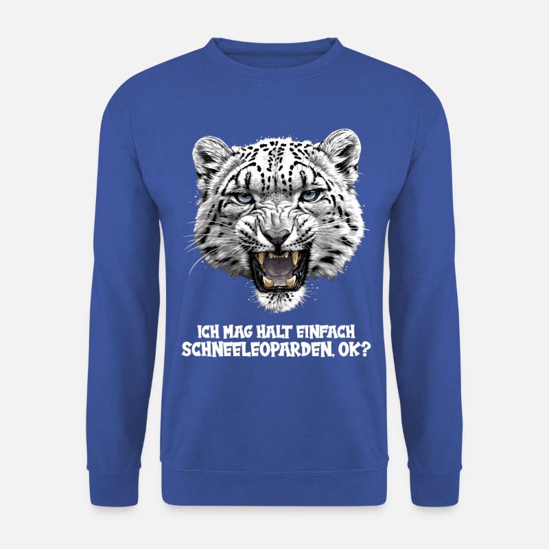 Snow Leopard Schneeleoparden Schneeleopard - Unisex Sweatshirt - royal blue