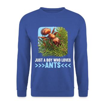 Ant Ameisen Ameise - Unisex Pullover - Royalblau - Vorne - Alina (178cm) & Michal (187cm)