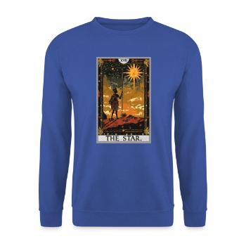 Tarot Cards Tarot Card The Star The Star - Unisex Sweatshirt - royal blue - Front - Alina (178cm) & Michal (187cm)
