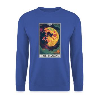 Tarot Cards Tarot Card The Moon The Moon - Unisex Sweatshirt - royal blue - Front - Alina (178cm) & Michal (187cm)