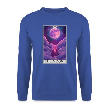 Tarot Cards Tarot Card The Moon The Moon - Unisex Sweatshirt - royal blue - Front - Alina (178cm) & Michal (187cm)