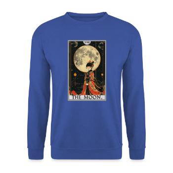 Tarot Cards Tarot Card The Moon The Moon - Unisex Sweatshirt - royal blue - Front - Alina (178cm) & Michal (187cm)