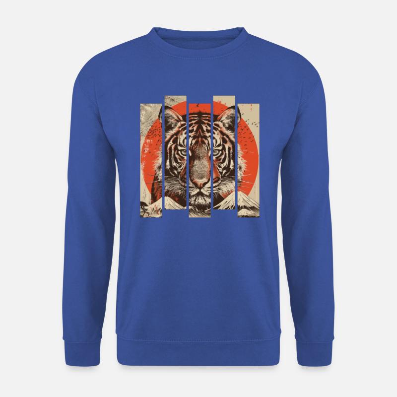 80s Retro Japanese Tiger - Unisex Sweatshirt - royal blue