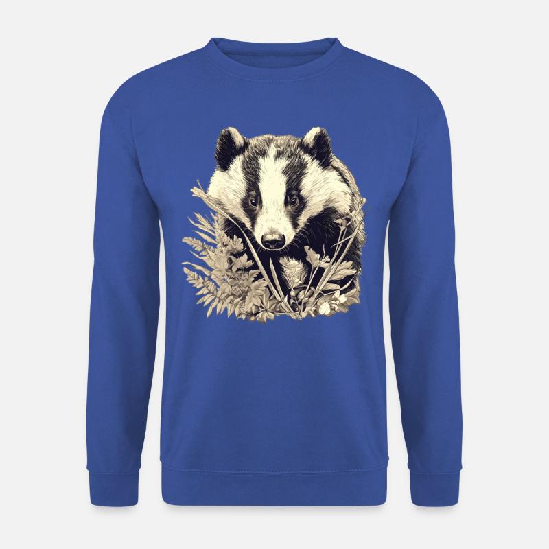 Badger Dachse Dachs - Unisex Pullover - Royalblau