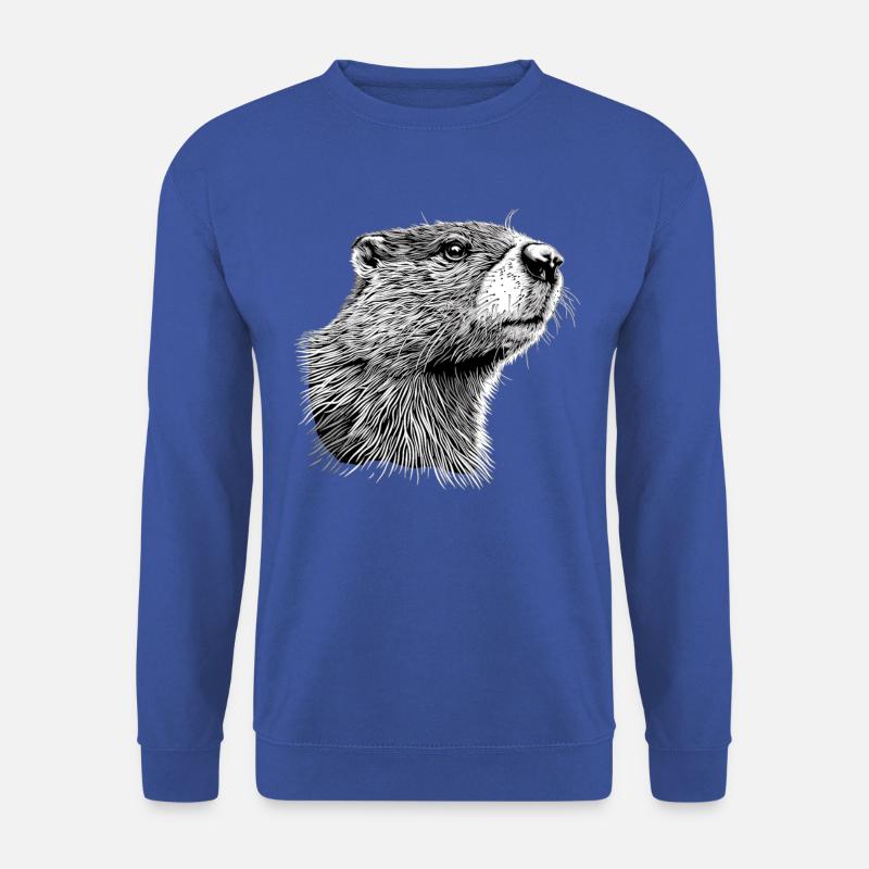 Beaver Biber - Unisex Pullover - Royalblau