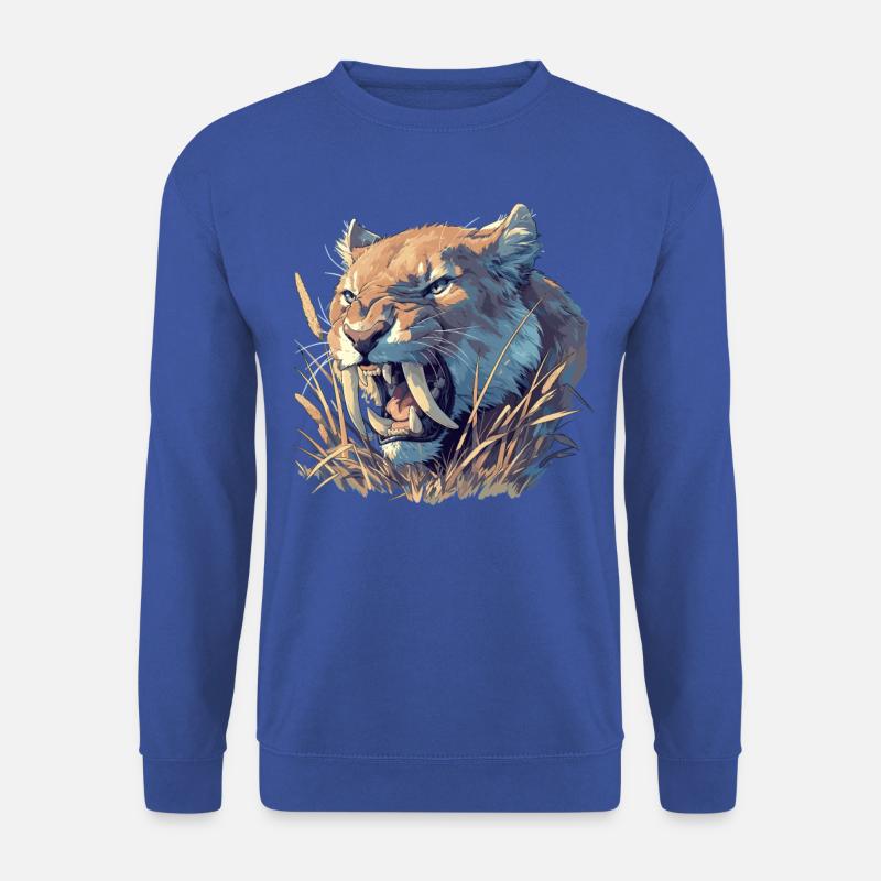 Saber-Toothed Tiger Säbelzahntiger - Unisex Pullover - Royalblau