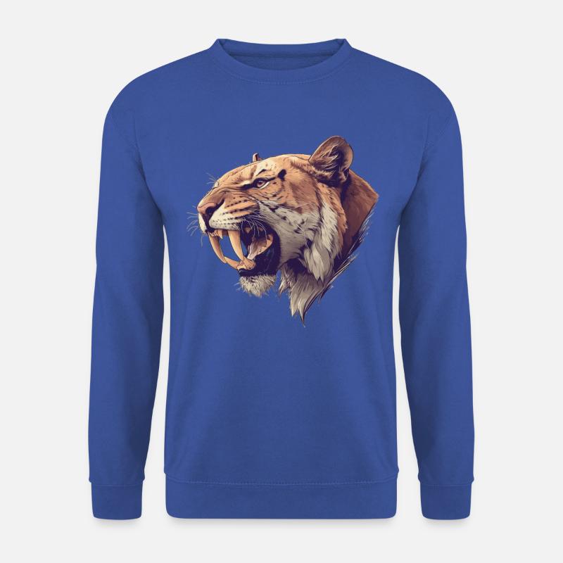 Saber-Toothed Tiger Säbelzahntiger - Unisex Pullover - Royalblau