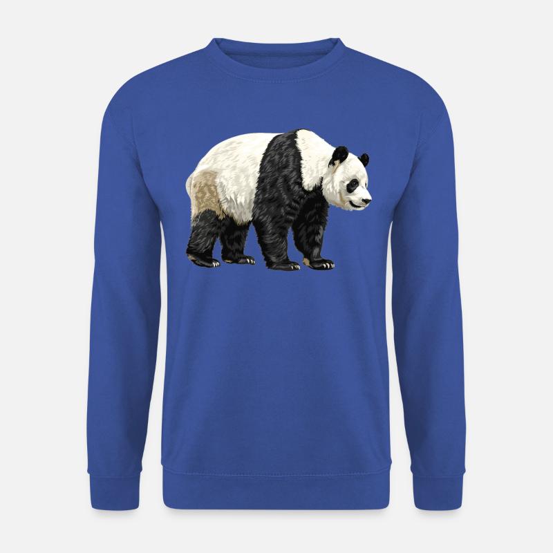 Panda géant Pandas Große Pandas Großer Panda - Sweat-shirt Unisexe - bleu royal