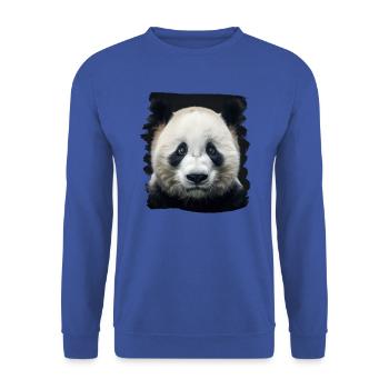 Giant Panda Große Pandas Großer Panda - Unisex Pullover - Royalblau - Vorne - Alina (178cm) & Michal (187cm)