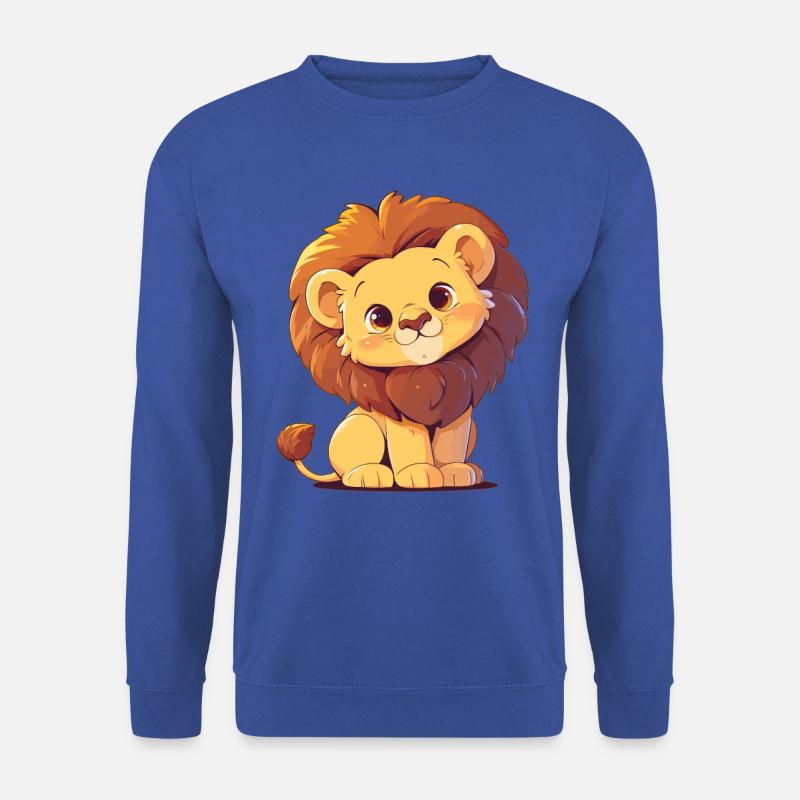 Lion Löwen Löwe - Unisex Pullover - Royalblau