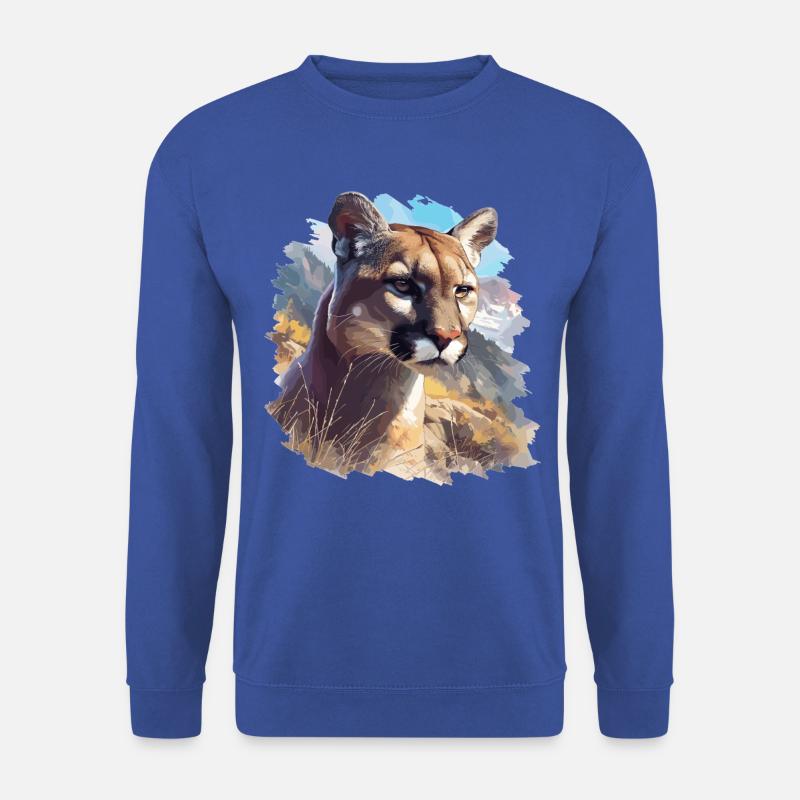 Cougar Berglöwen Berglöwe - Unisex Pullover - Royalblau