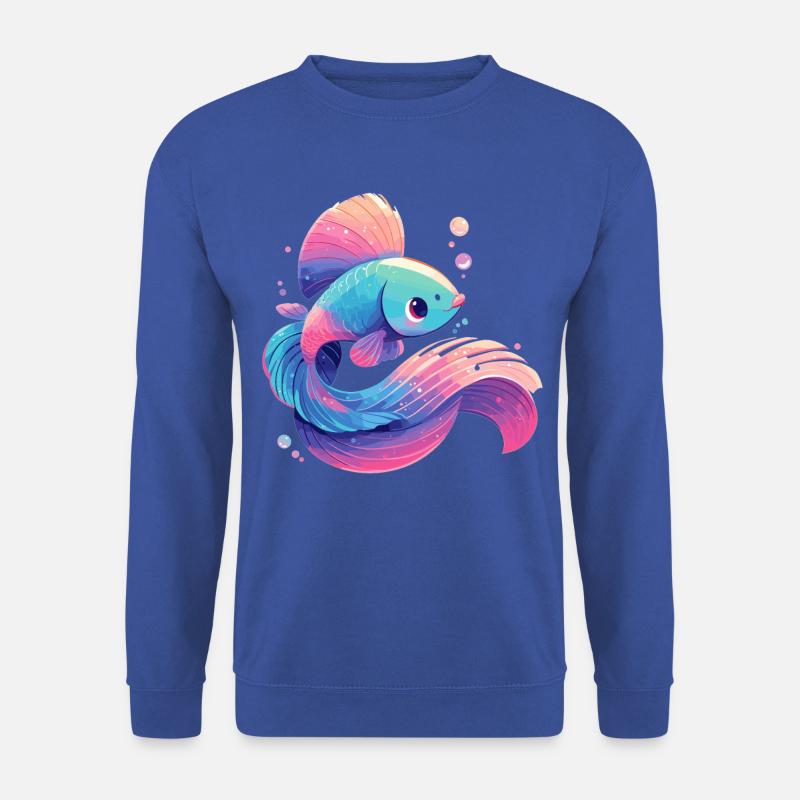 Bettas Betta Fisch Betta - Unisex Pullover - Royalblau
