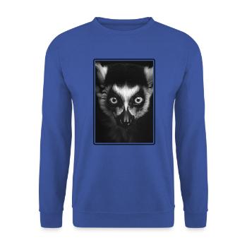 Lemuren Lemurs Lemur - Unisex Sweatshirt - royal blue - Front - Alina (178cm) & Michal (187cm)