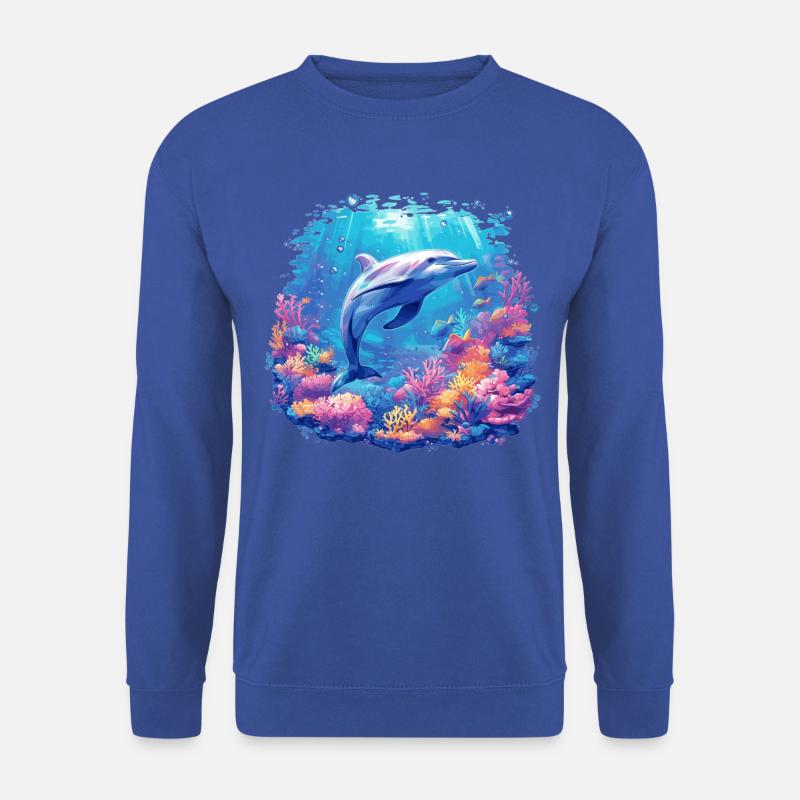 Dolphin Dolphins Dolphin - Unisex Sweatshirt - royal blue