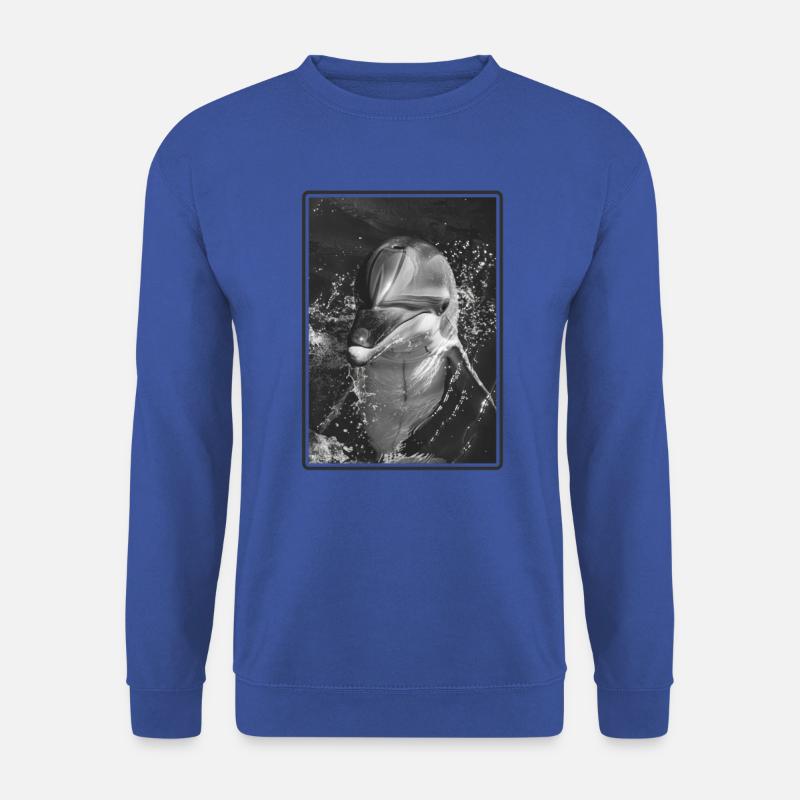 Dolphin Delfine Delfin - Unisex Pullover - Royalblau