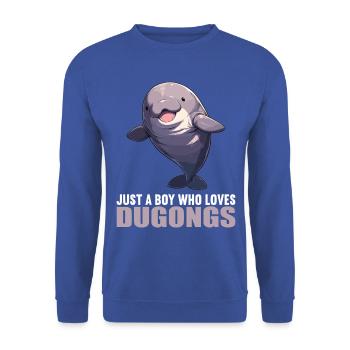 Seekuh Dugongs Dugong - Unisex Pullover - Royalblau - Vorne - Alina (178cm) & Michal (187cm)