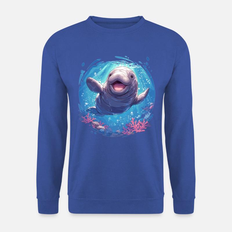 Seekuh Manatees Manatee - Unisex Pullover - Royalblau