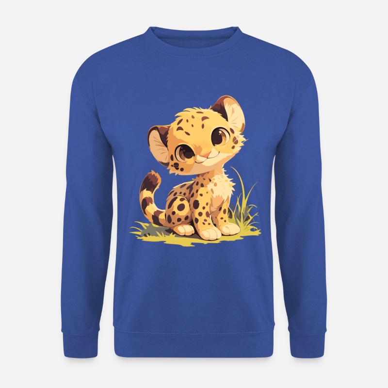 Cheetah Geparde Gepard - Unisex Pullover - Royalblau