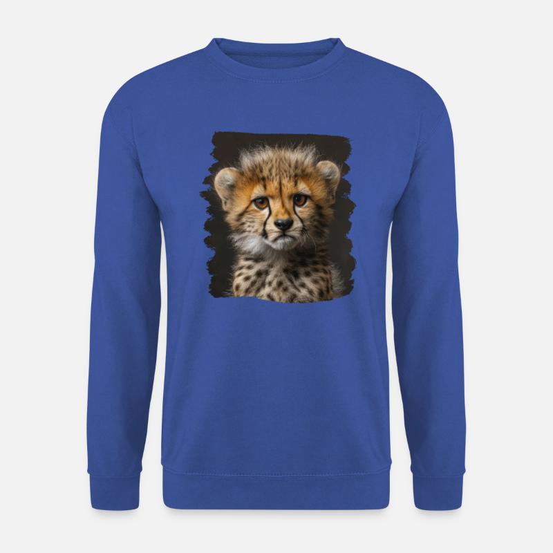 Cheetah Geparde Gepard - Unisex Pullover - Royalblau