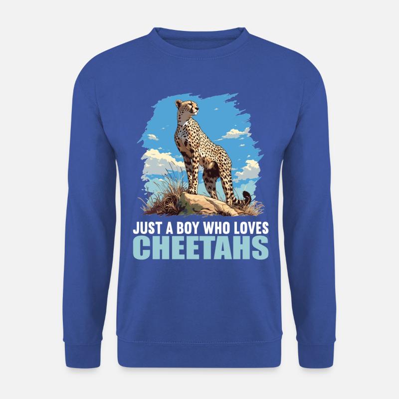 Cheetah Geparde Gepard - Unisex Pullover - Royalblau