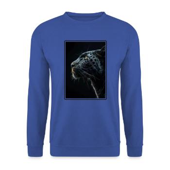 Panthers Panther - Unisex Pullover - Royalblau - Vorne - Alina (178cm) & Michal (187cm)