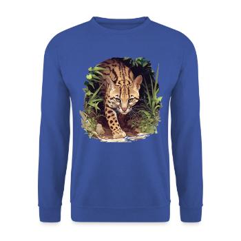 Ocelots Ocelot - Unisex Sweatshirt - royal blue - Front - Alina (178cm) & Michal (187cm)