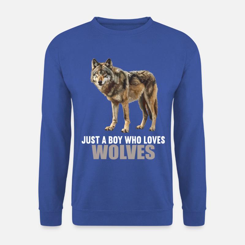Wölfe Wolf - Unisex Pullover - Royalblau