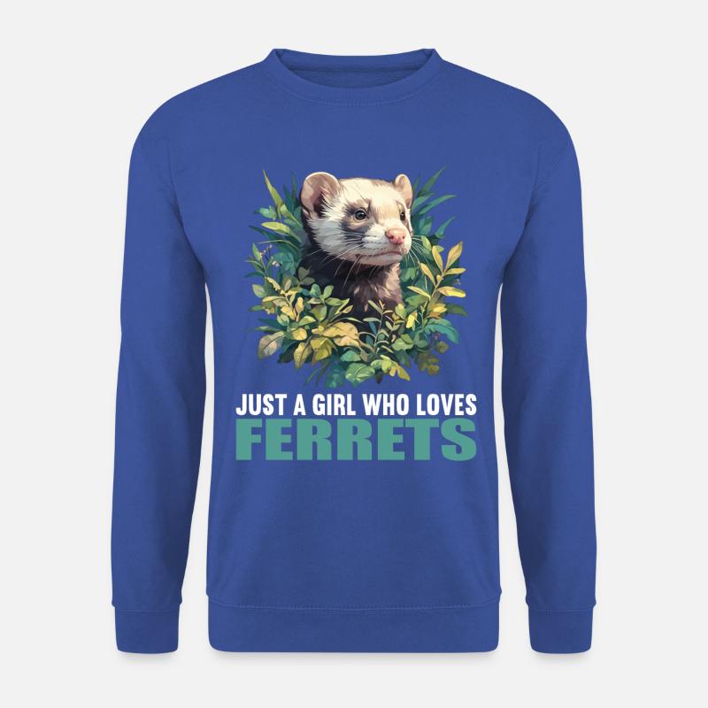 Ferret Frettchen - Unisex Pullover - Royalblau