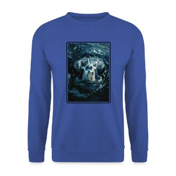Tortue de mer Meeresschildkröten Meeresschildkröte - Sweat-shirt Unisexe - bleu royal - Devant - Alina (178cm) & Michal (187cm)