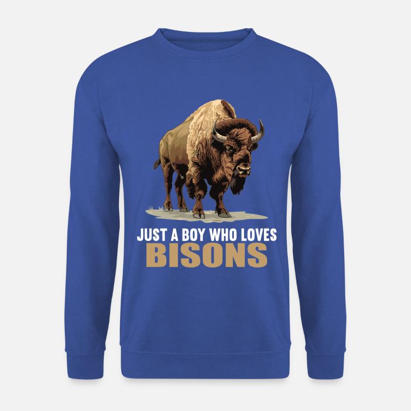 Bisons Bison - Unisex Pullover - Royalblau