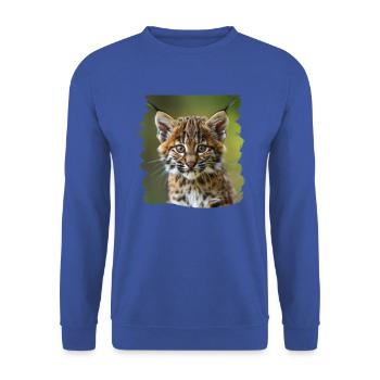 Bobcat's Bobcat, Bobcat, Bobcat, Bobcat, Lynx - Unisex Sweatshirt - royal blue - Front - Alina (178cm) & Michal (187cm)