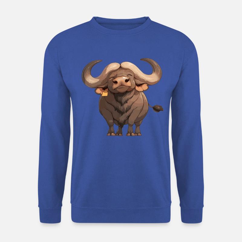 Buffalos Buffalo Büffel - Unisex Pullover - Royalblau