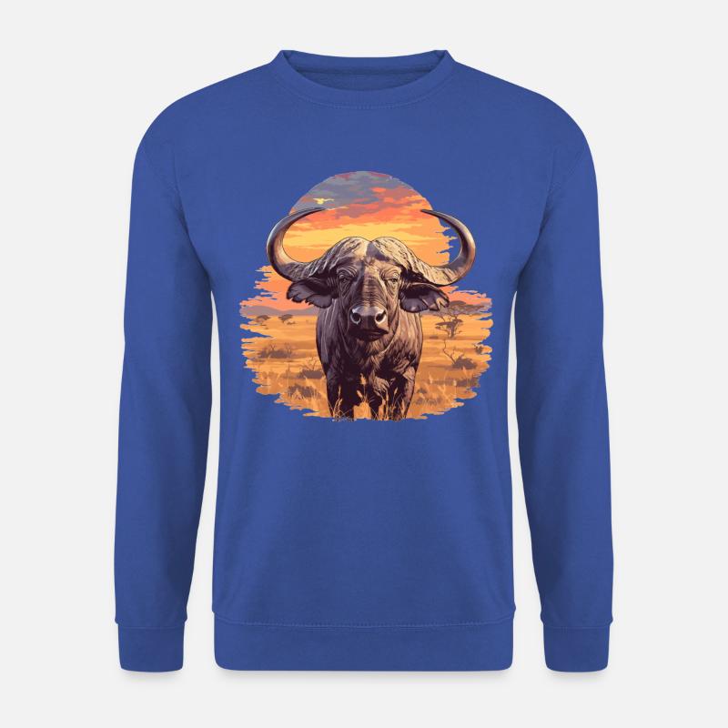 Buffalos Buffalo Büffel - Unisex Sweatshirt - royal blue
