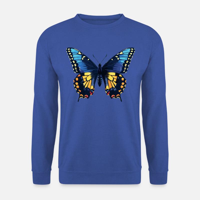 papillon papillons papillon papillon - Sweat-shirt Unisexe - bleu royal