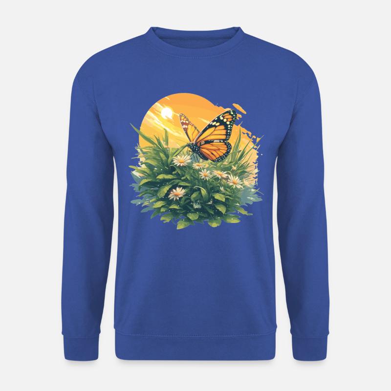 papillon papillons papillon papillon - Sweat-shirt Unisexe - bleu royal