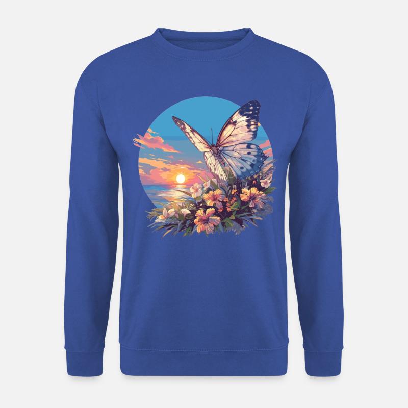 Butterfly Schmetterlinge Schmetterling - Unisex Pullover - Royalblau
