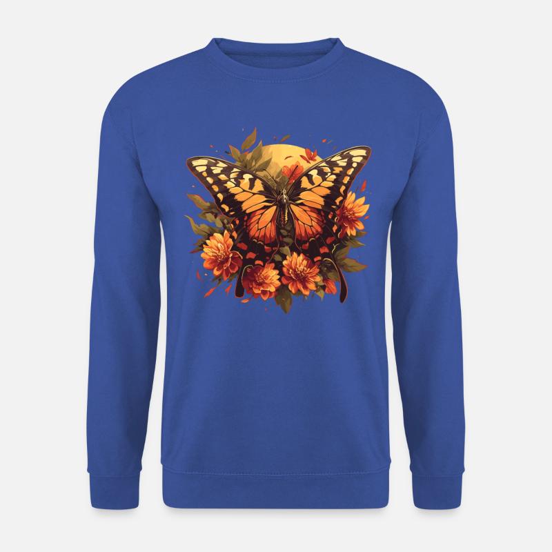 Butterfly Schmetterlinge Schmetterling - Unisex Pullover - Royalblau