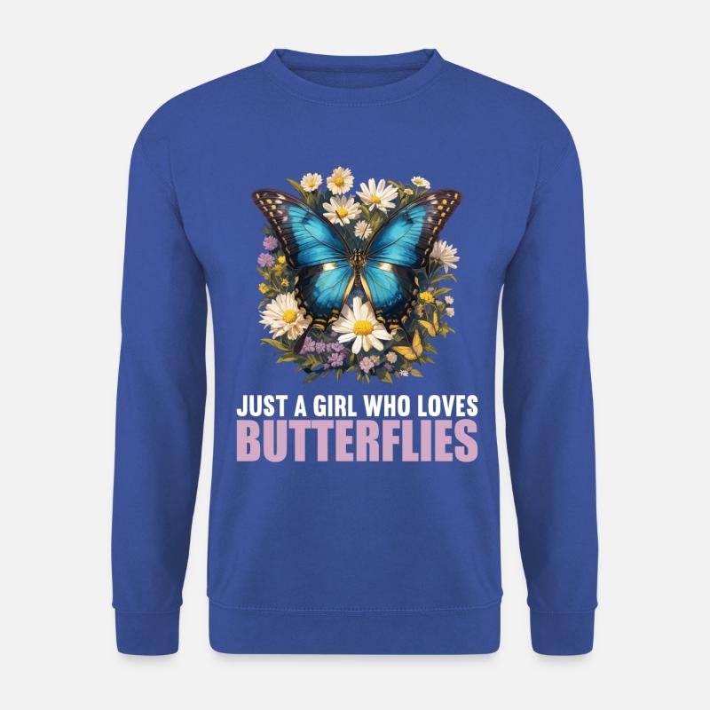 papillon papillons papillon papillon - Sweat-shirt Unisexe - bleu royal