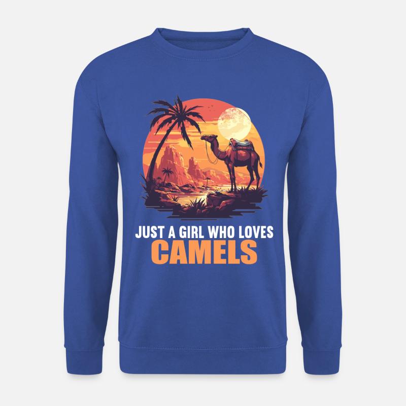 Camel Kamele Kamel - Unisex Pullover - Royalblau