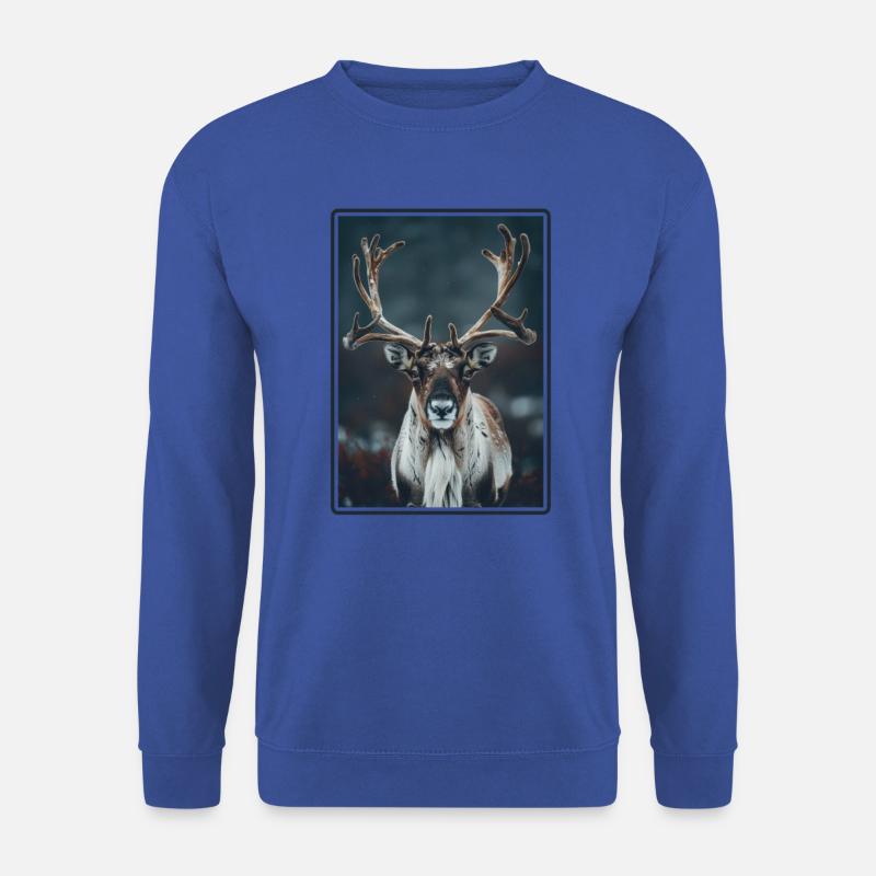 Caribou Karibus Karibu - Unisex Pullover - Royalblau