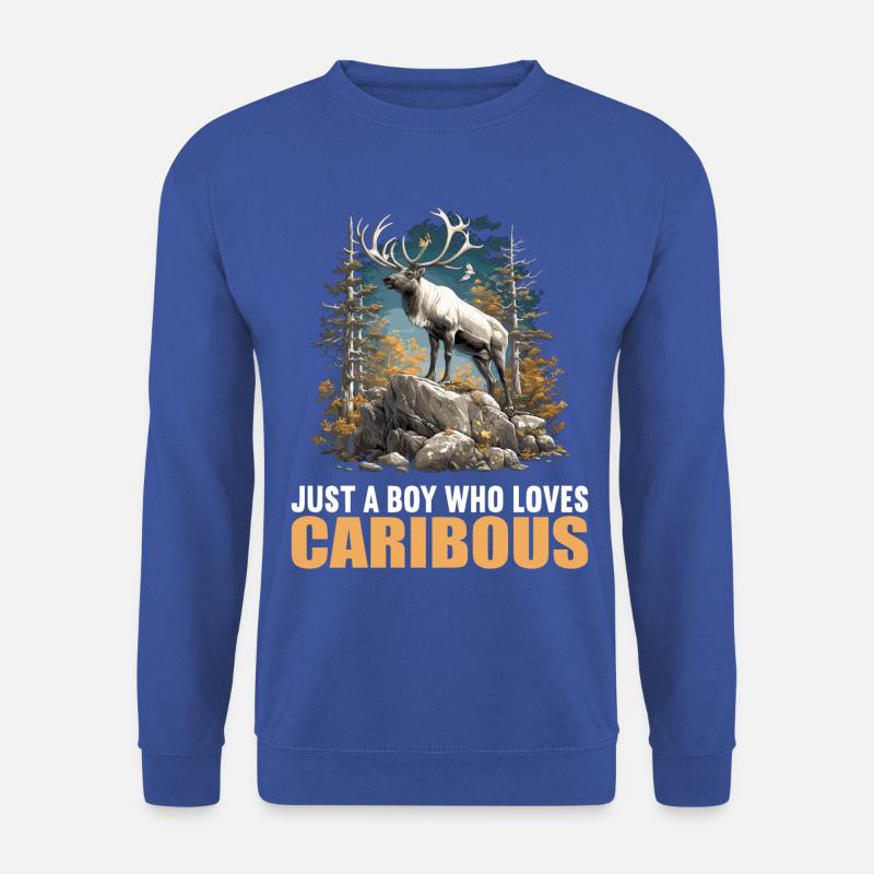 Caribou Karibus Karibu - Unisex Pullover - Royalblau