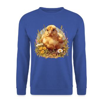 Rooster Roosters Rooster - Unisex Sweatshirt - royal blue - Front - Alina (178cm) & Michal (187cm)
