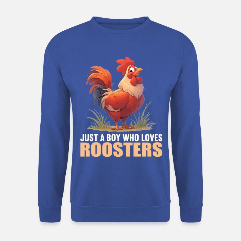 Rooster Hähne Hahn - Unisex Pullover - Royalblau