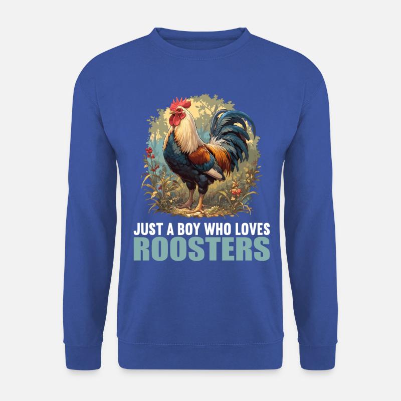 Rooster Hähne Hahn - Unisex Pullover - Royalblau