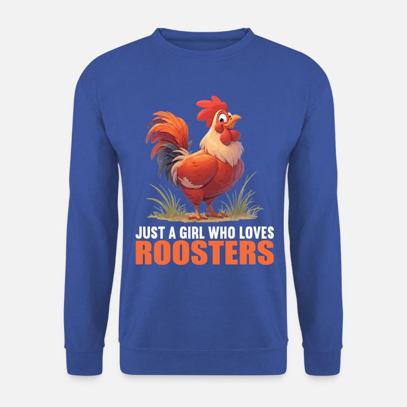 Rooster Hähne Hahn - Unisex Pullover - Royalblau