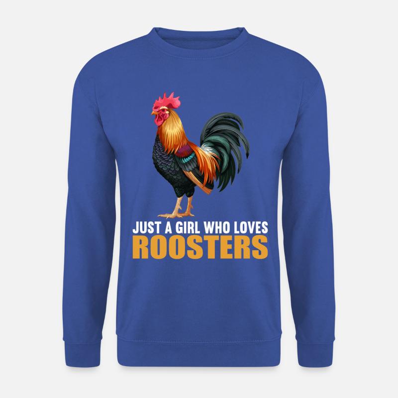 Rooster Hähne Hahn - Unisex Pullover - Royalblau