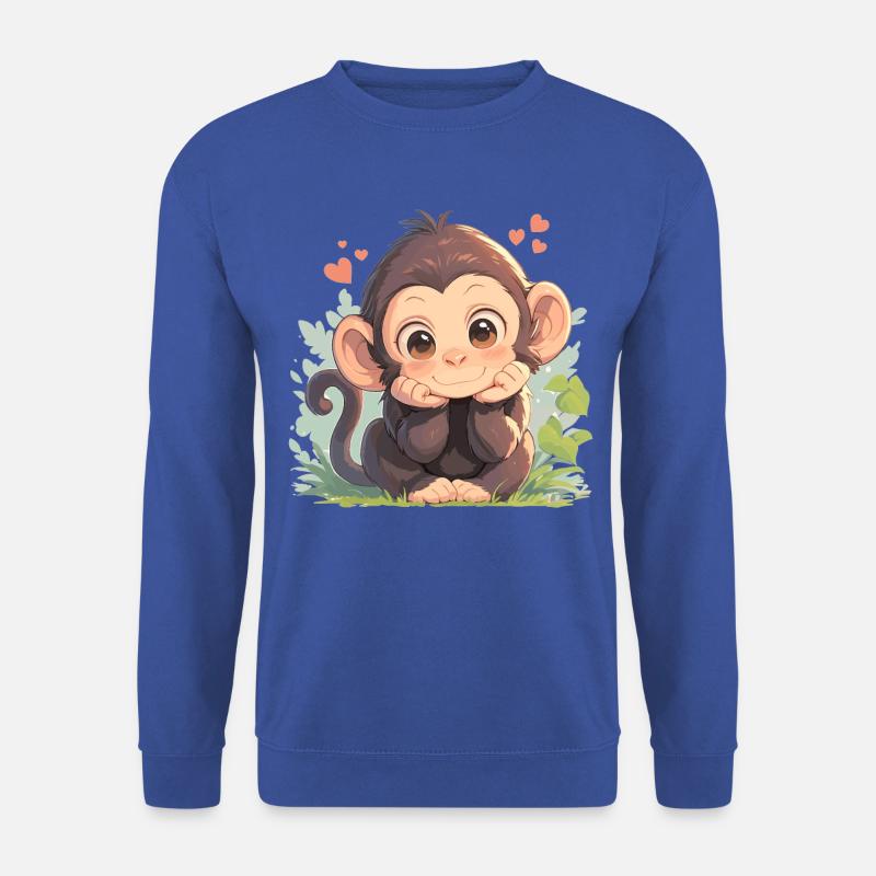Chimpanzee Schimpansen Schimpanse - Unisex Sweatshirt - royal blue