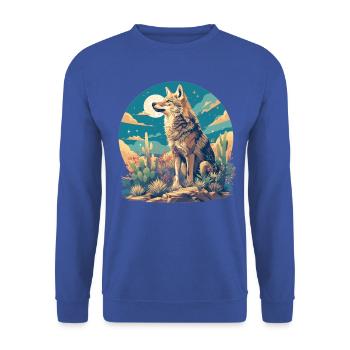 Coyotes Coyote - Unisex Sweatshirt - royal blue - Front - Alina (178cm) & Michal (187cm)