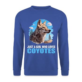 Coyotes Coyote - Unisex Sweatshirt - royal blue - Front - Alina (178cm) & Michal (187cm)