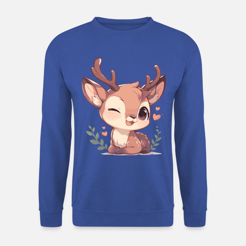 Hirsche Hirsch - Unisex Pullover - Royalblau